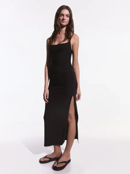 Bershka Obleka črna