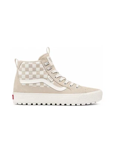 Členkové topánky Vans béžová