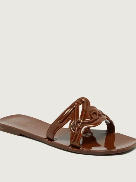 Karl Lagerfeld Șlapi JELLY maro