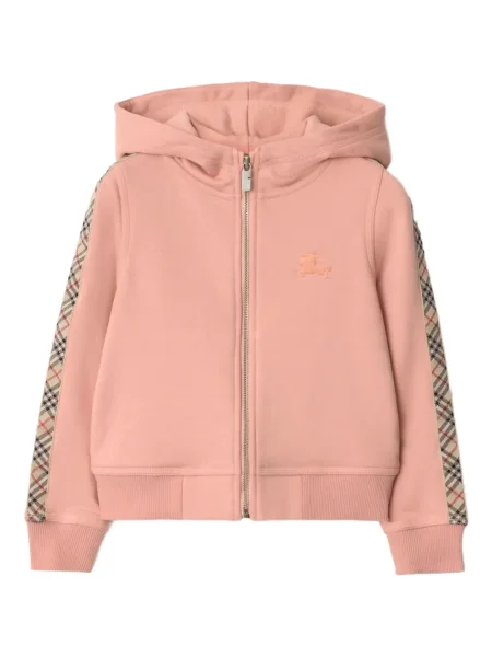 Bluza z kapturem dziecięca Burberry różowa