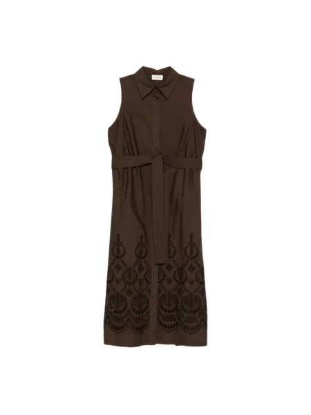 Sukienka koszulowa Parosh brązowa