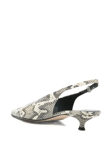 Pantofi cu toc Aeyde cu imagine slingback cu model piele de șarpe
