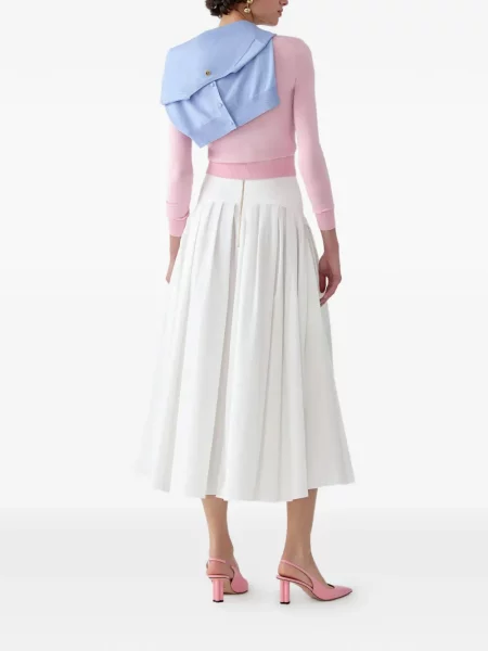 Fustă midi Carolina Herrera alb