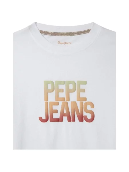 Tricou copii Pepe Jeans alb