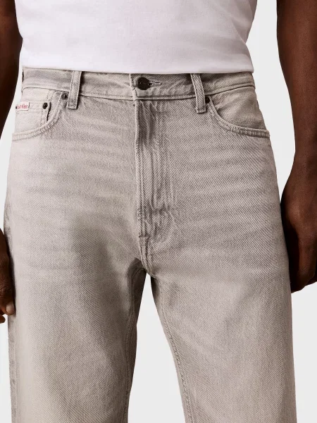 Прямі джинси Calvin Klein Jeans сірі