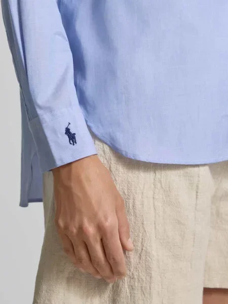 Polo Ralph Lauren koszula Long Sleeve Light Shirt relaxed z kołnierzykiem klasycznym niebieski