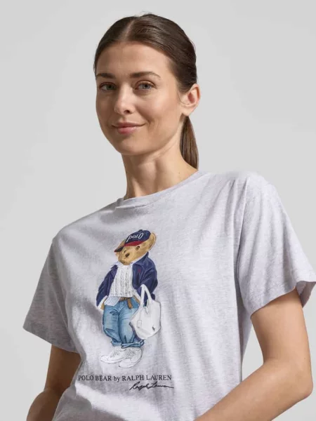 Koszulka polo Polo Ralph Lauren z dżerseju szara
