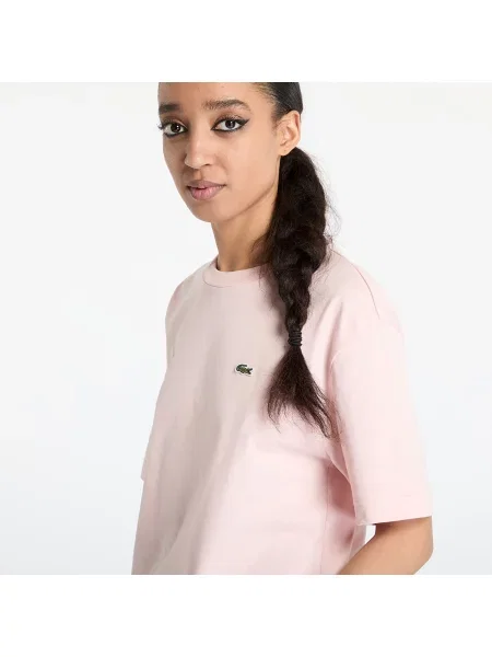 Μπλουζάκι LACOSTE Soft Cotton T-shirt Rose Pale XS ροζ