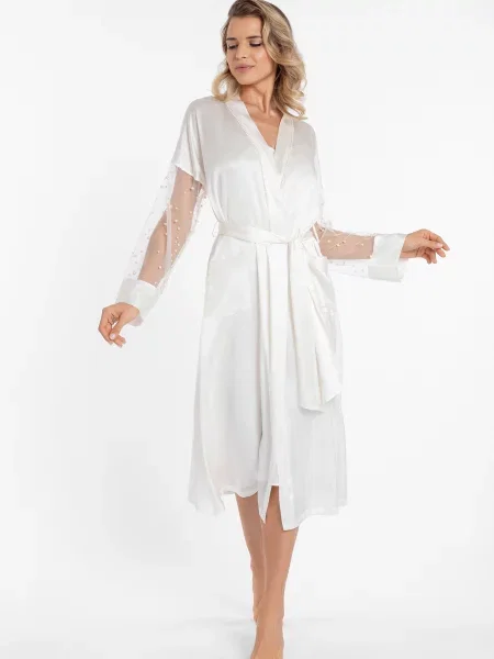 Шовковий халат Marc&andre білий