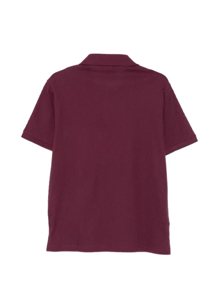 Πλεκτό polo Emporio Armani μωβ