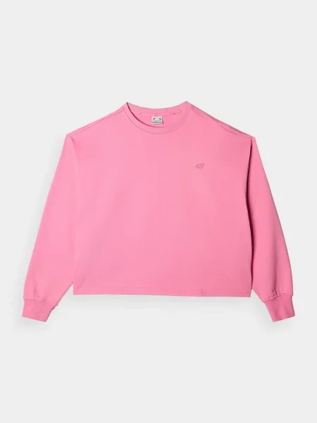 4F bluza dresowa luźny krój L różowa