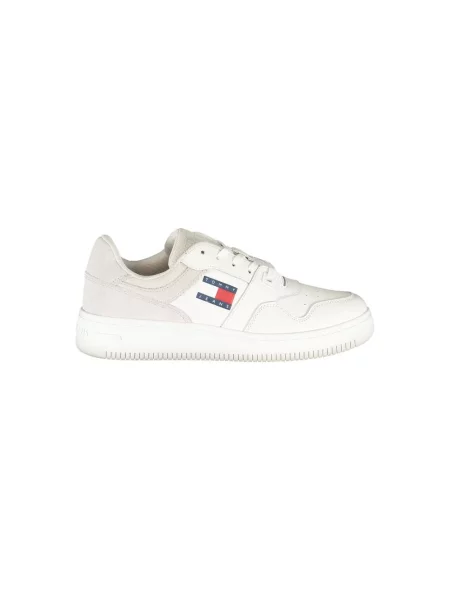 Sneakersy Tommy Jeans zamszowe białe