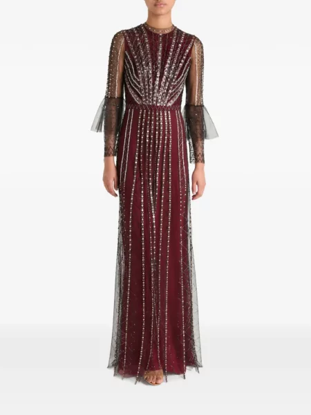 Rochie maxi Temperley London cu paiete roșu