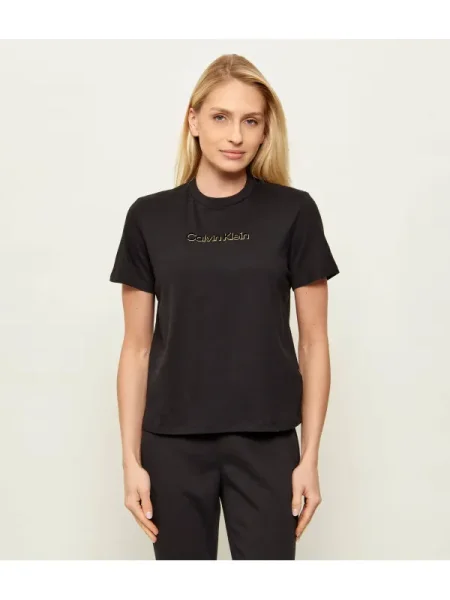 Calvin Klein Jeans Tricou CLASSIC / alb negru