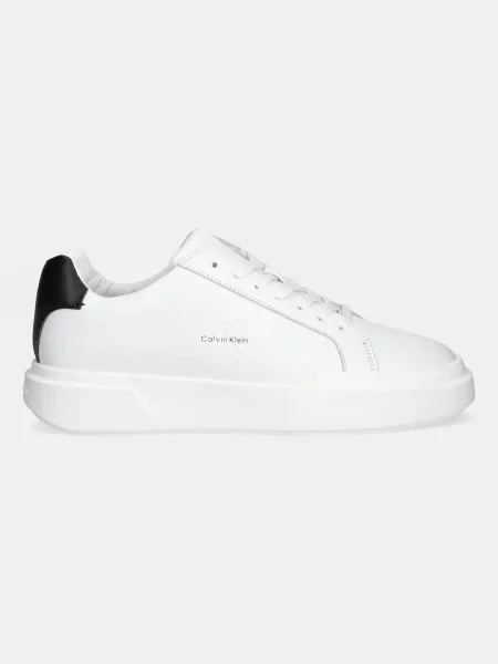 Pantofi Calvin Klein Jeans din piele chunky alb