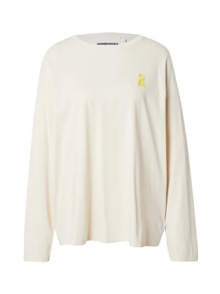 ARMEDANGELS Tričko FIETAA žlutá bílá