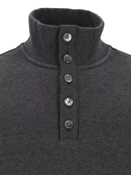 Pulover Thom Browne cu dungi gri