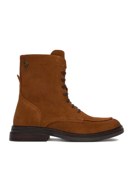 Μποτίνια U.S. Polo Assn. καφέ