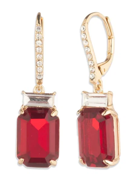 Lauren Ralph Lauren Cercei auriu / bordeaux roșu