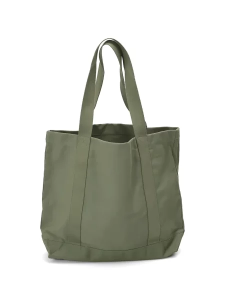 Geantă shopper Café Kitsuné cu autograf verde