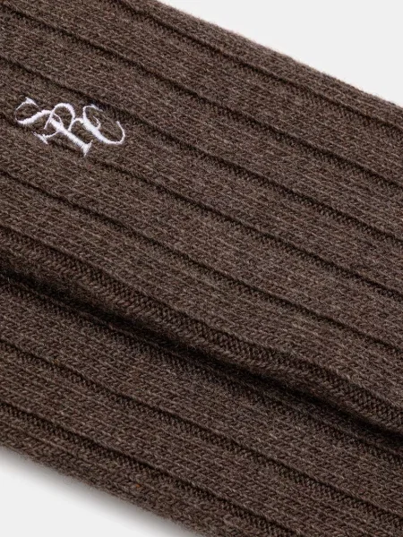 Sporty & Rich Κάλτσες με προσθήκη μαλλιού Sporty & Rich SRC Cashmere καφέ