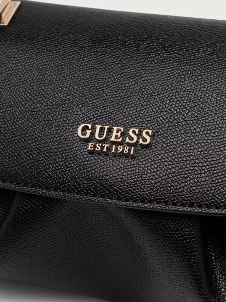 Guess чанта crossbody дамска от имитация на кожа AMORETTE черно