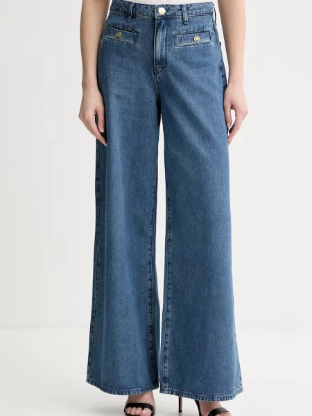 Karl Lagerfeld jeansy wide leg niebieskie