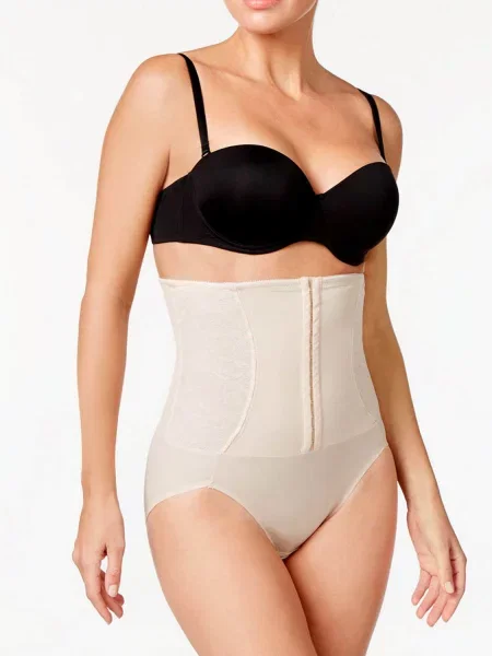 Женские трусы слип с высокой посадкой чорні