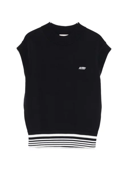 Kamizelka Autry w paski niebieska