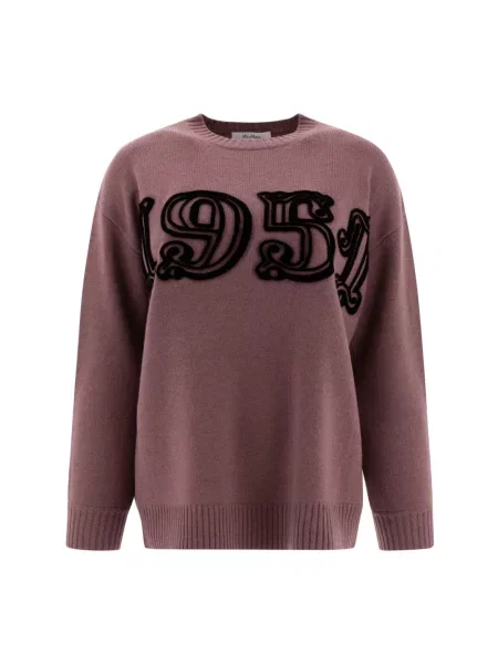 Sweter Max Mara wełniany fioletowy