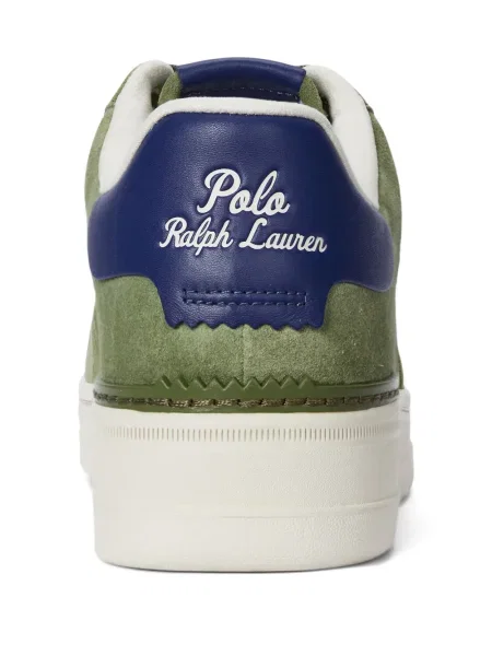 Πλεκτή μακρύς φόρεμα σε στυλ πουκάμισου Polo Ralph Lauren με halter λαιμόκοψη λευκό