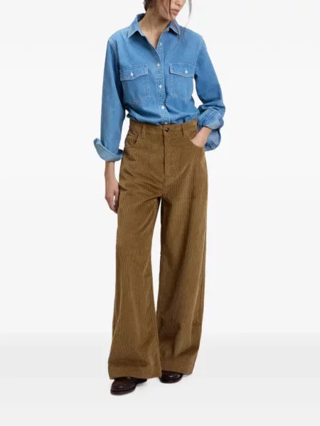 Pantaloni Woolrich de catifea cord maro