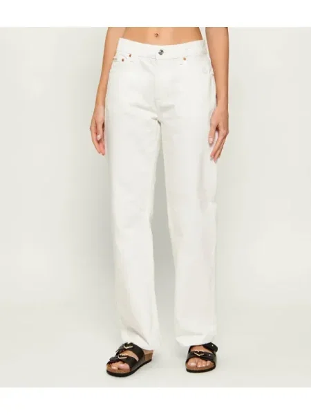 Calvin Klein Jeans Farmer Ekru Straight Fit fehér