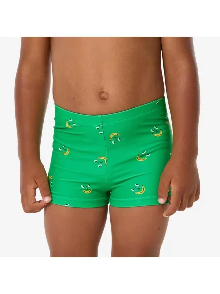 Bokserki kąpielowe dla malucha Decathlon Titou Smile zielone