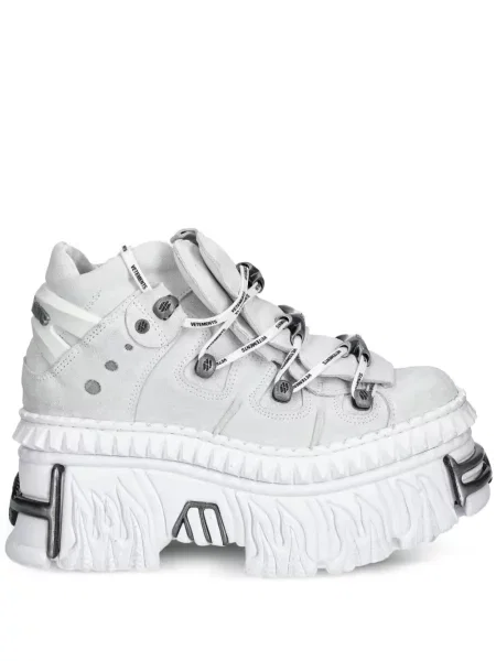 Sneakerși Vetements cu platformă alb