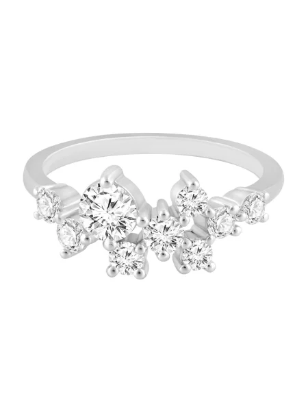 ETHISHER DIAMANTEN Prsteň strieborná