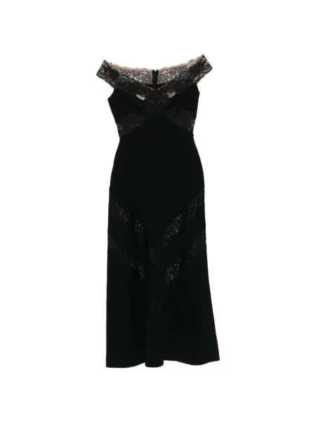 Rochie Elie Saab cu volane de costum gri