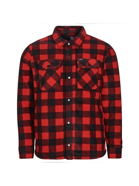 Hanorac din fleece Volcom din fleece roșu