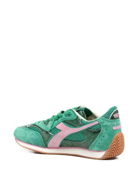Sneakerși Diadora din piele verde