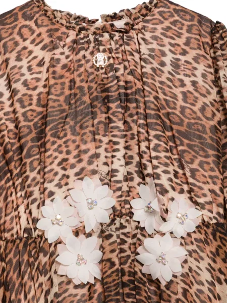 Dětské šaty Roberto Cavalli hnědé