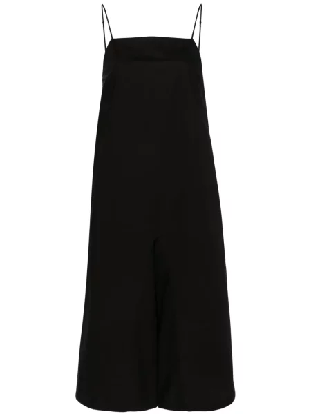 Salopetă Mm6 Maison Margiela fără mâneci din poplin negru