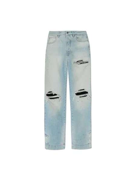 Jeansy straight leg Amiri niebieskie