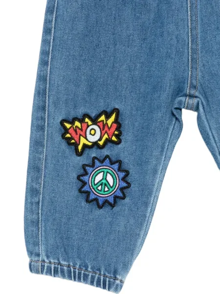 Jeansy dziecięce Moschino niebieskie