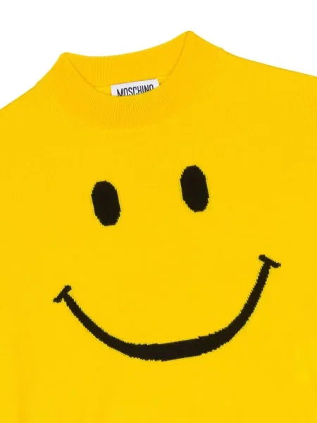 Sweter dziecięcy Moschino żółty
