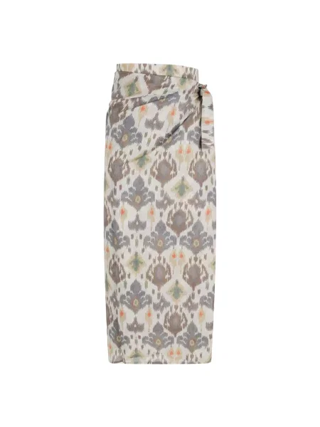 Spódnica Bazar Deluxe z nadrukiem szara
