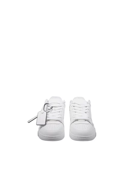 Sneakersy Off-white skórzane biznesowe białe