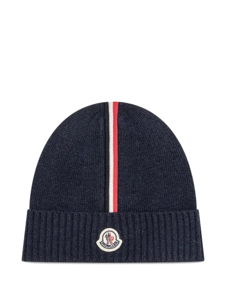 Czapka dziecięca Moncler Enfant niebieska