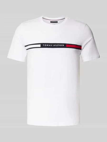 Tommy Hilfiger t-shirt z aplikacją biały