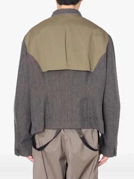 Geacă Kolor cu model herringbone gri