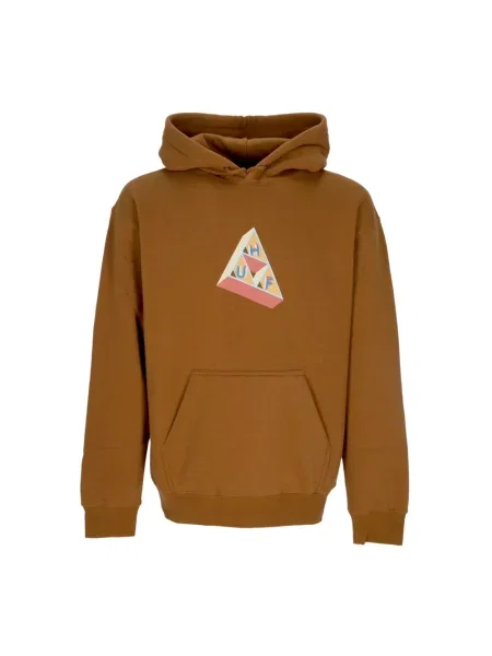 Bluza z kapturem Huf z długim rękawem brązowa